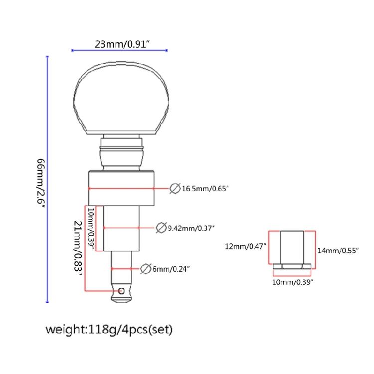 4 Stück Banjo Stimmwirbel Banjo Getriebe Mechaniken Perlmuttknöpfe Stimmung 4 Kopf Stimmwirbel Tonknöpfe