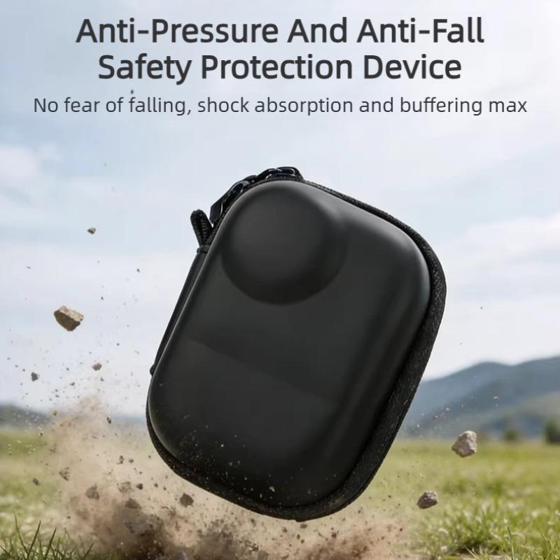 For Insta360 Go Ultra Color Mini Body Bag Storage Case PU Soft Plush Lining Portable Bag Carrying Box Travel Storage Box