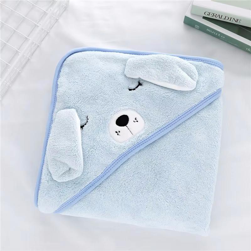 Newborn Baby Hooded Towels Kids Bathrobe Super Soft Bath Towel Blanket Warm Sleeping Wrap for Infant Boys Girls