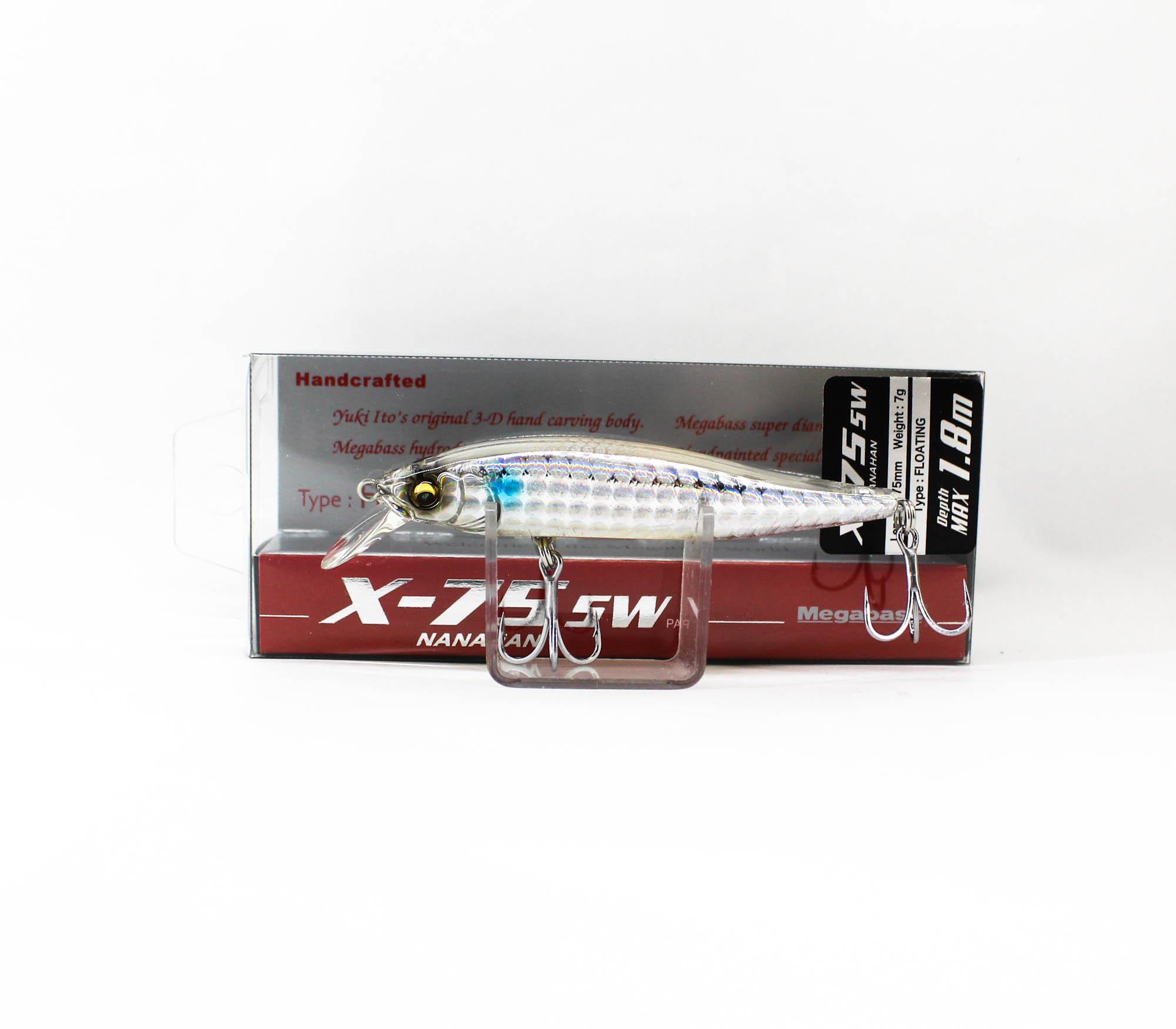 

Megabass X-Nanahan SW 75 мм 1/4 унции Плавающий воблер GG Clear Inakko (3562)