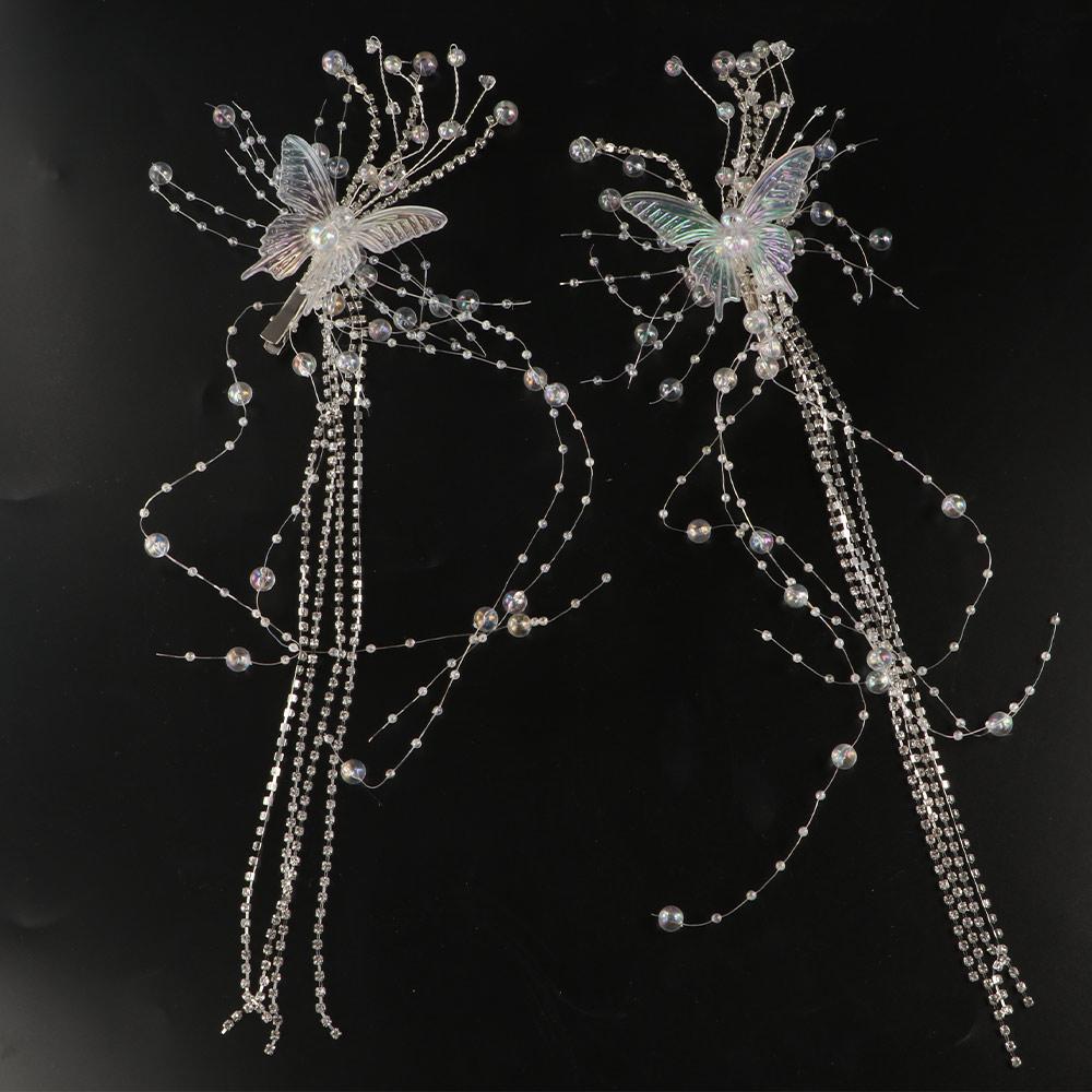 Fashion Bridal Headwear Superfairy Butterfly Hair Clip Butterfly Fairy Hair Accessories  Female