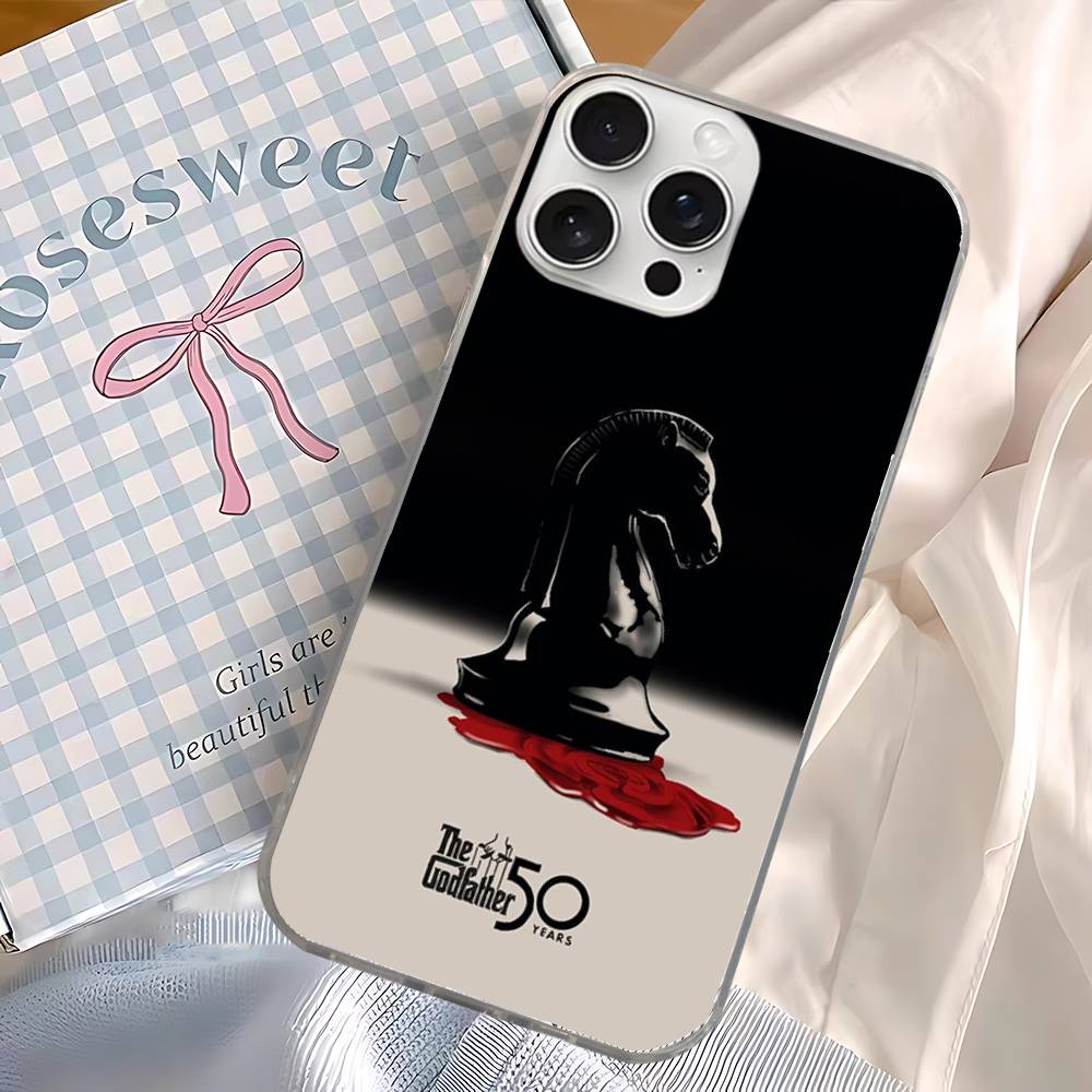 TV T-The Godfather Phone Case For iPhone 17 16 15 14 13 12 11 Plus Pro Max Satin Colorful Glossy Surface iPhone 16 plus