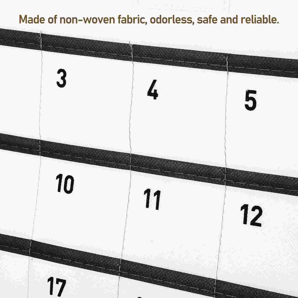 Wiszący na ścianie Kalendarz Torba do Przechowywania Torebki Kieszeń Wisząca Saszetka Włóknina Dziecko