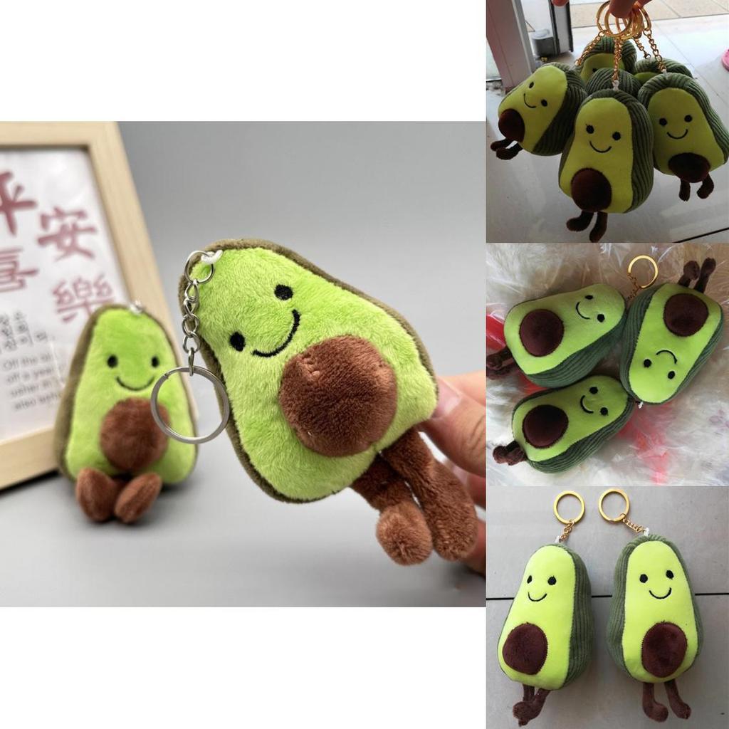 Avocado Character Plush Keychain For Kids With Feather Cotton Stuffing