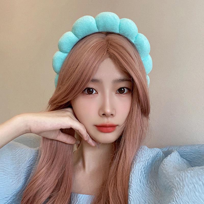 Candy-Colored Cloud Headband: Stylish High-Top Sponge Hairpin for Women