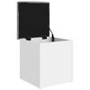 VidaXL Storage Bench, Storage Chest with Cushion, Organizer for Clothes Toys Hallway Living Room, Modern, White 835033