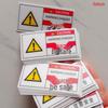 PVC Electric Shock Hazard Warning Sign for Mechanical Equipment