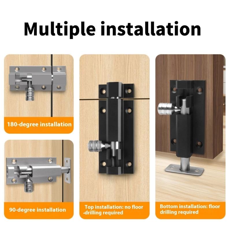 Modern Stainless Steel Door Bolt Cabinet Latches Corrosion Resistant For Enhances Property Security Installation