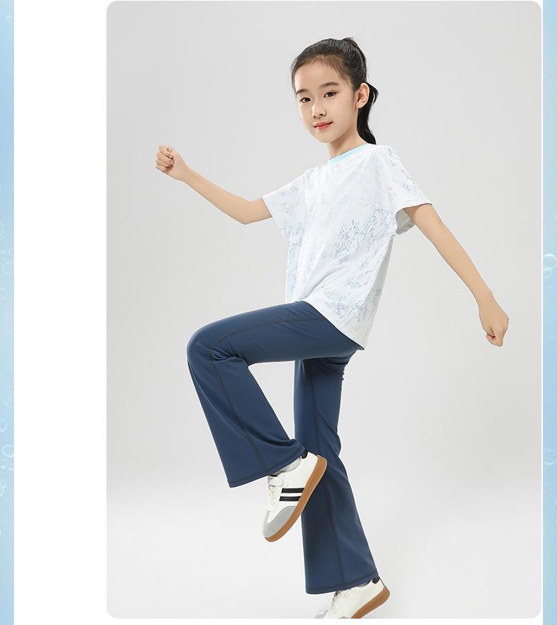 Quick-Dry Sun-Protection Sportswear with Logo, for Girls and Parent-Child, Breathable, Medium & Large, Summer Collection