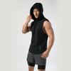 Men's Quick-Dry Hooded Sleeveless T-Shirt for Fitness and Boxing