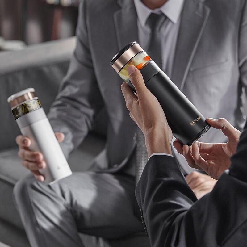 Temok 350ML Smart Insulated Tea Infuser Mug