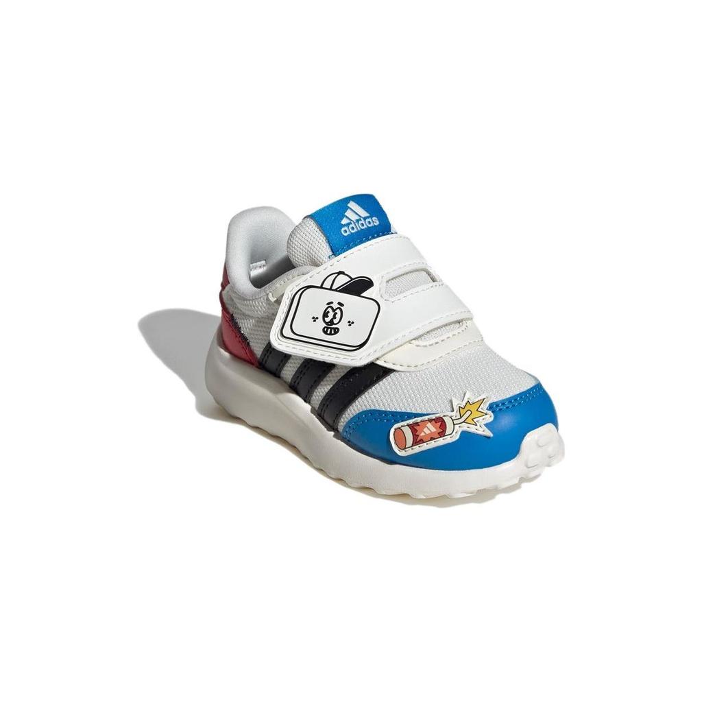 Adidas Neo Run 70S Non-Slip Shock Absorbing Low-Top Walking Shoes Baby Shoes White Blue Red IH8099