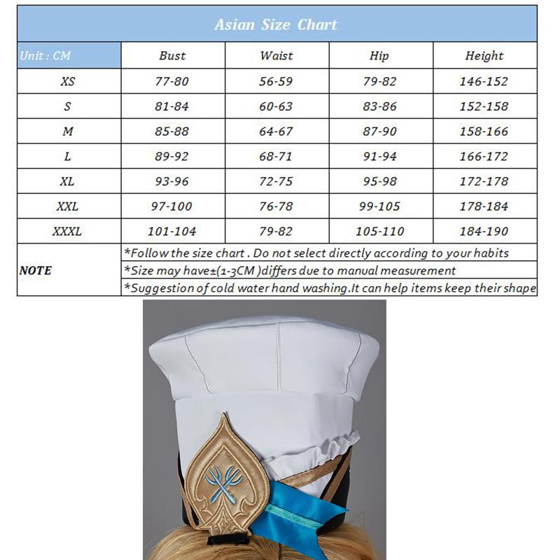 Game Genshin Impact Escoffier Cosplay Costume Tasteful Excellence Escoffier Halloween Women Dress Party Role Play Outfit