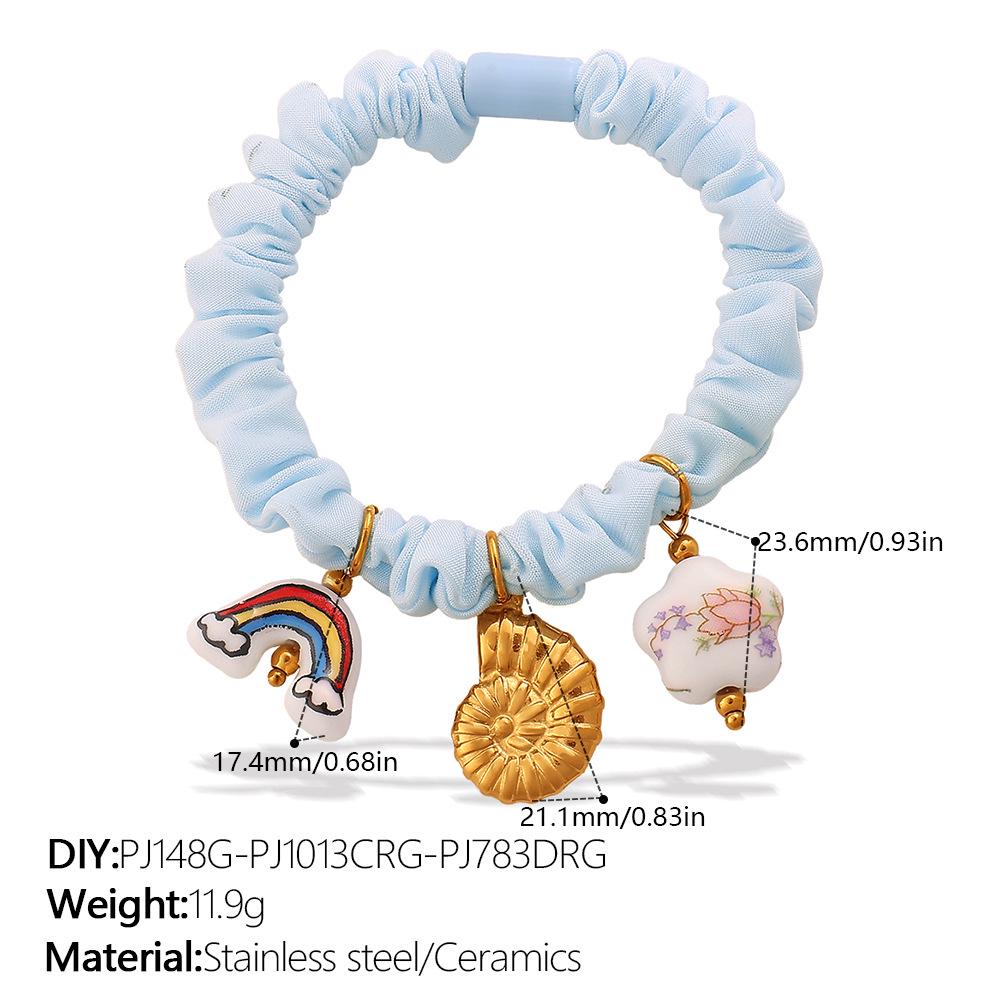 

Stainless Steel Cute Marine Animal Hair Tie with Pendant