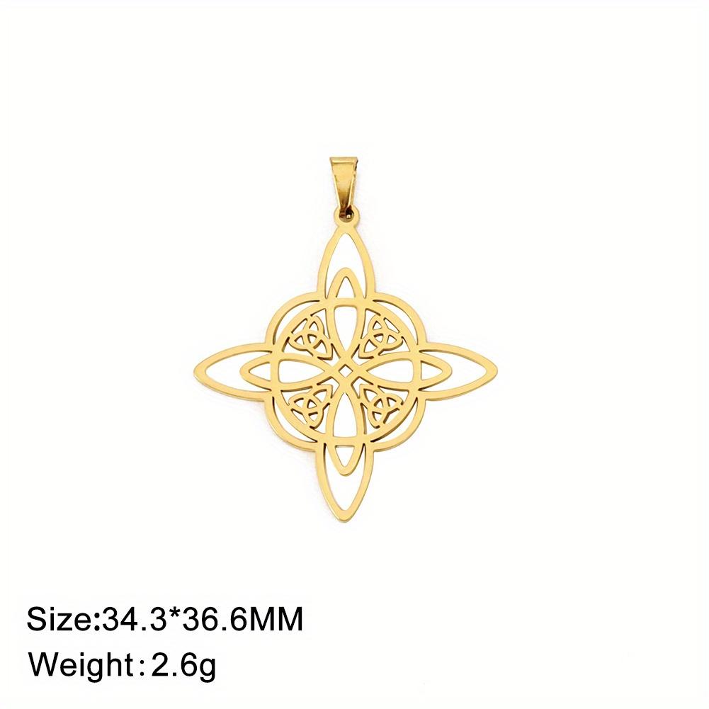 

Кулон Узел Ведьмы, Ирландский Кельтский Стиль, Браслет-Ожерелье Ручной Работы DIY, Креативное Ювелирное Изделие, Персонализированный Аксессуар в Подарок