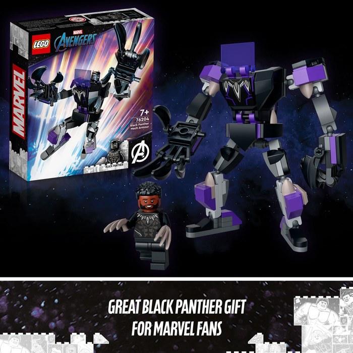 LEGO Marvel Black Panther Mech Armor 76204 (124 pieces, Multicolor, 15 centimeters)