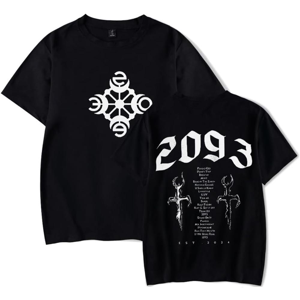 Yeat Crop Circle Tshirts Rapper New Logo Merch Short Sleeve Tee Women Unisex Fashion Casual HipHop Tshirts