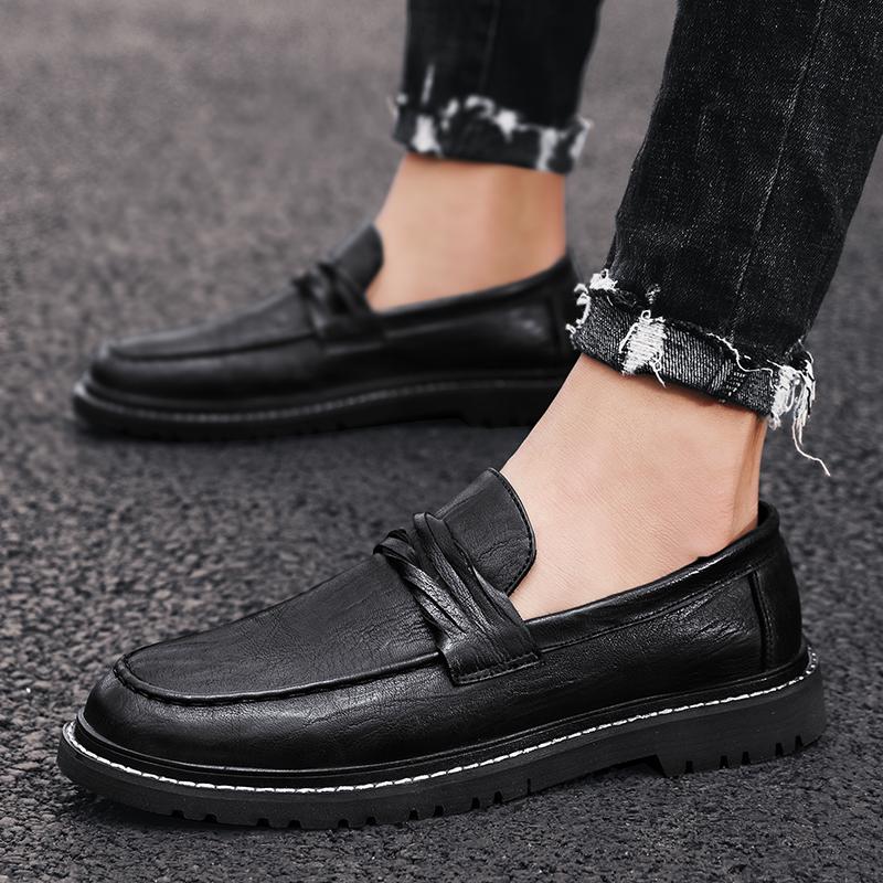 Mode Lässige Herren-Slipper Klassischer Gentleman-Stil Outdoor-Freizeit Geschäftsparty Täglicher Bürokomfort Herren bequeme flache Schuhe