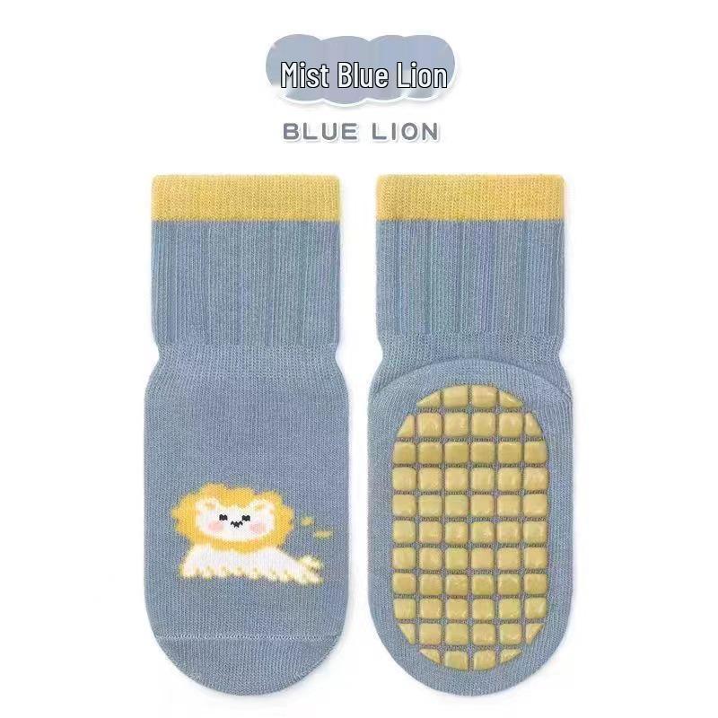 

Нескользящие детские носки с мультяшным принтом: До середины икры, Защита от холода для 0-12 месяцев, Идеально для ношения в помещении весной и осенью L [3-5 years]