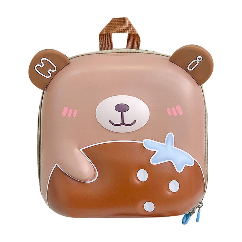Little Cartoon Cute Bear And Backpack For Boys And Girls Doubleshoulder Backpack For Children Childrens Bag