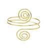 Assorted Open Cuff Bracelet Set, 8 Metal Arm and Wrist Accessories with Mixed Leaf, Wire and Chain Design Details