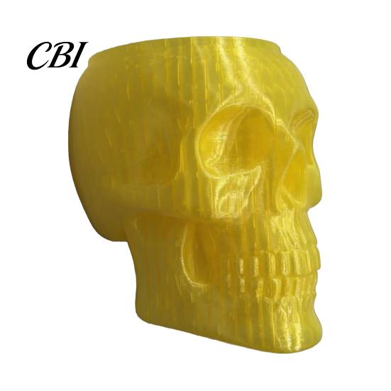 Gothic Wall Vase Skull Planter, Skeleton Hanging Spooky Head Ivy Holder Flower Pot for Halloween Living Room Bedroom Home Decor Centerpiece жёлтый