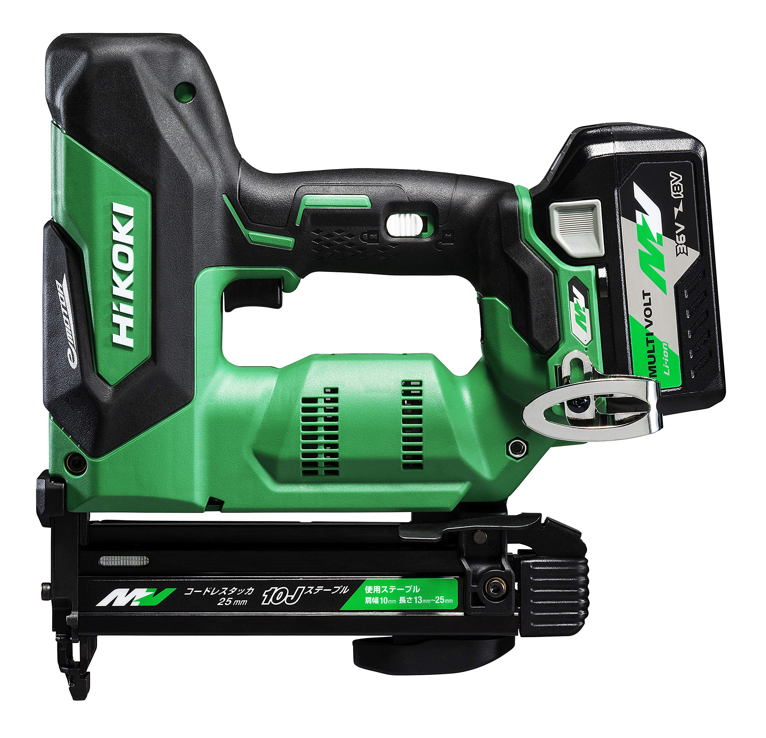 

HiKOKI 36V Rechargeable Tacker Compatible Staple Width 10mm Only Maximum Length 25mm 1 Storage Quick Case Included J-Line N3610DJ(XP) Battery, зелений