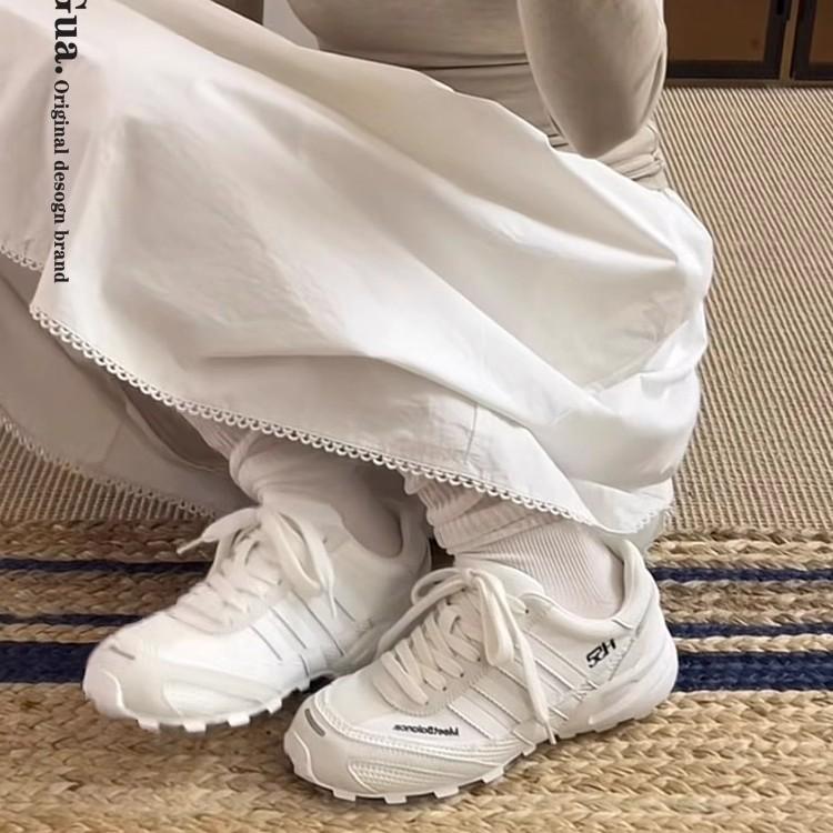 Baseball style moral training shoes women's 2025 new summer mesh breathable Forrest Gump shoes versatile soft-soled casual sports shoes