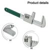 Bathroom Wrench Adjustable Wrench Bathroom Fixtures 9.8 Cm Opening Width Anti-slip Handle Chrome Vanadium Steel