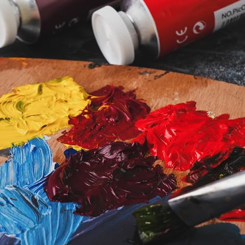 PHOENIX Oil Paints, 20-Color Set, Single Tubes - 20 x 50ml (1.69 oz)