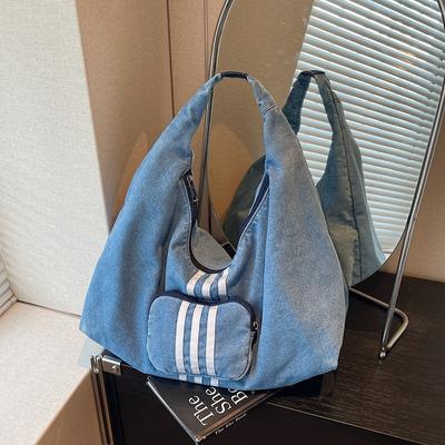 Damen Denim Umhängetasche Große Kapazität Tragetasche