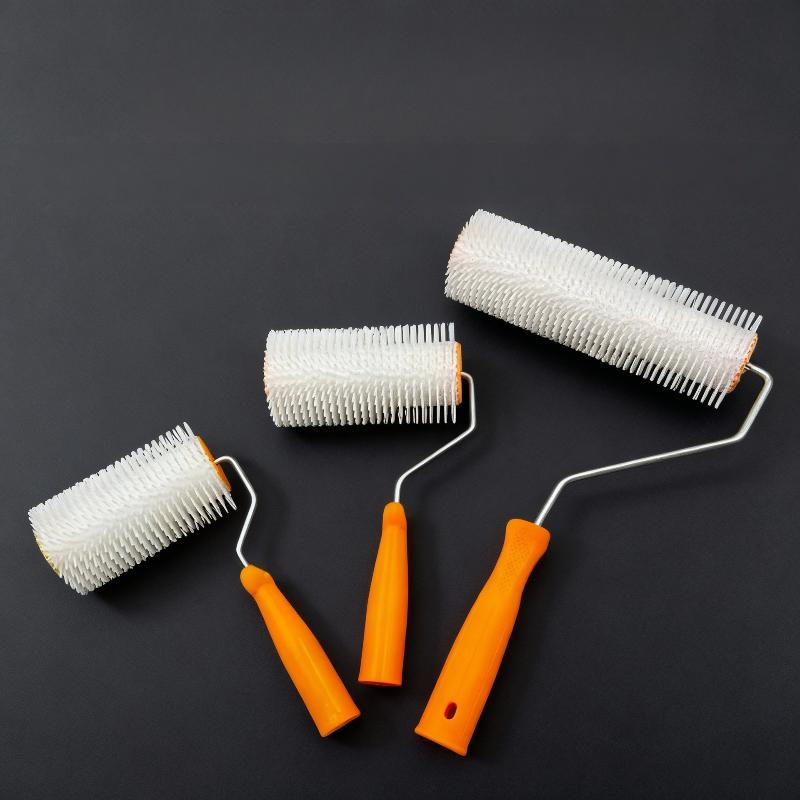 1 pz 10/16/24 cm Rullo Defoamante a Spillo Rullo Autolivellante a Spillo Rullo a Spillo per Pavimenti in Lattice Rullo a Spillo per Livellamento Staggia Rullo a Spillo Pennello a Rullo per Pittura