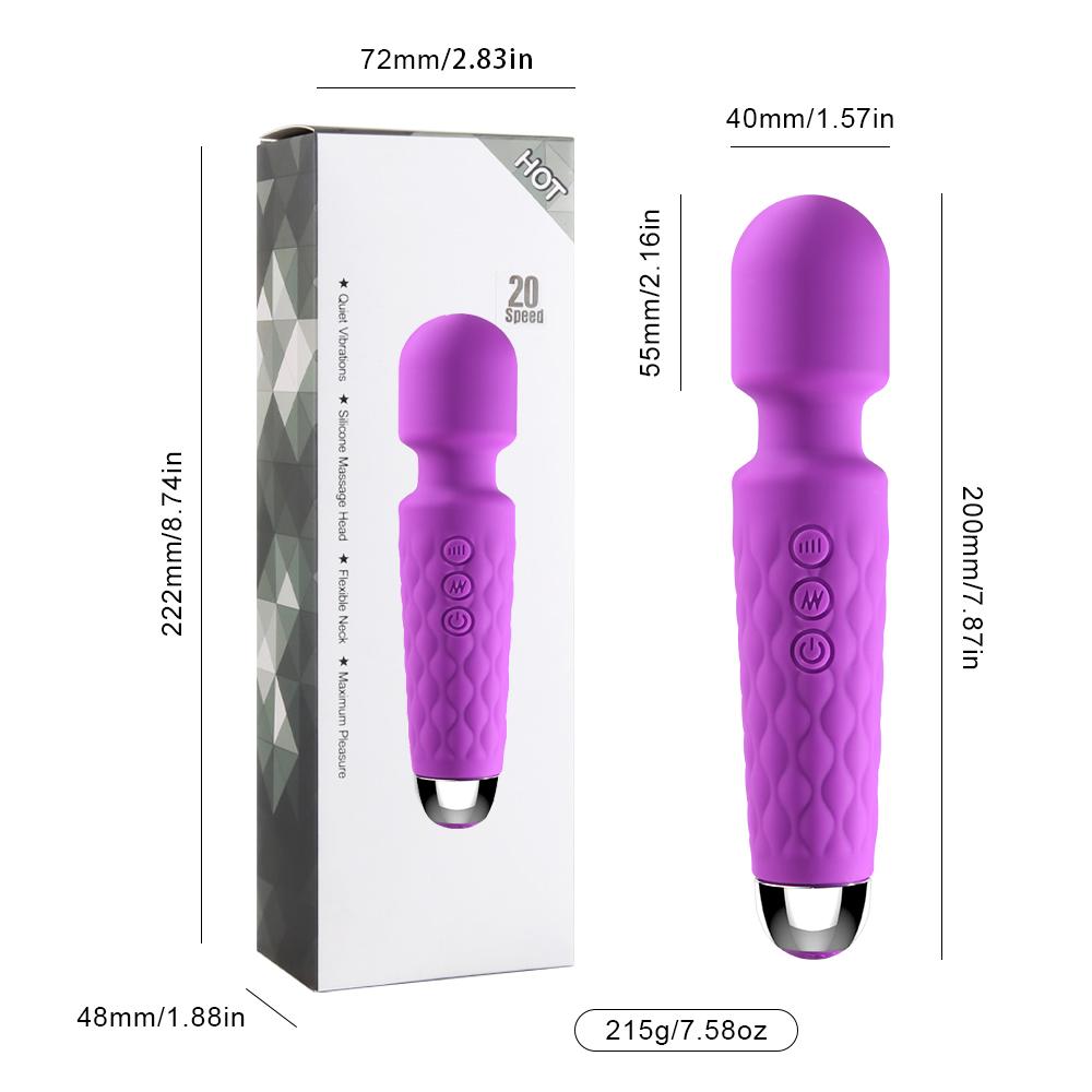 10 Speed Strong Dildo AV Vibrator for Women Vagina Clitoris Stimulator Vibrators Magic Wand Massager Erotica Sex Toys for Adults