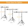 T-Shape Backdrop Stand Background Bracket Kit Aluminum Alloy Material Heavy Duty Portable Adjustable Height