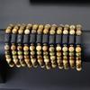 Twelve Zodiac Signs Beaded Bracelet Natural Hematite Tiger Eye Stone Braclet Men Women Buddha Beads Yoga Healing Couple Braslet