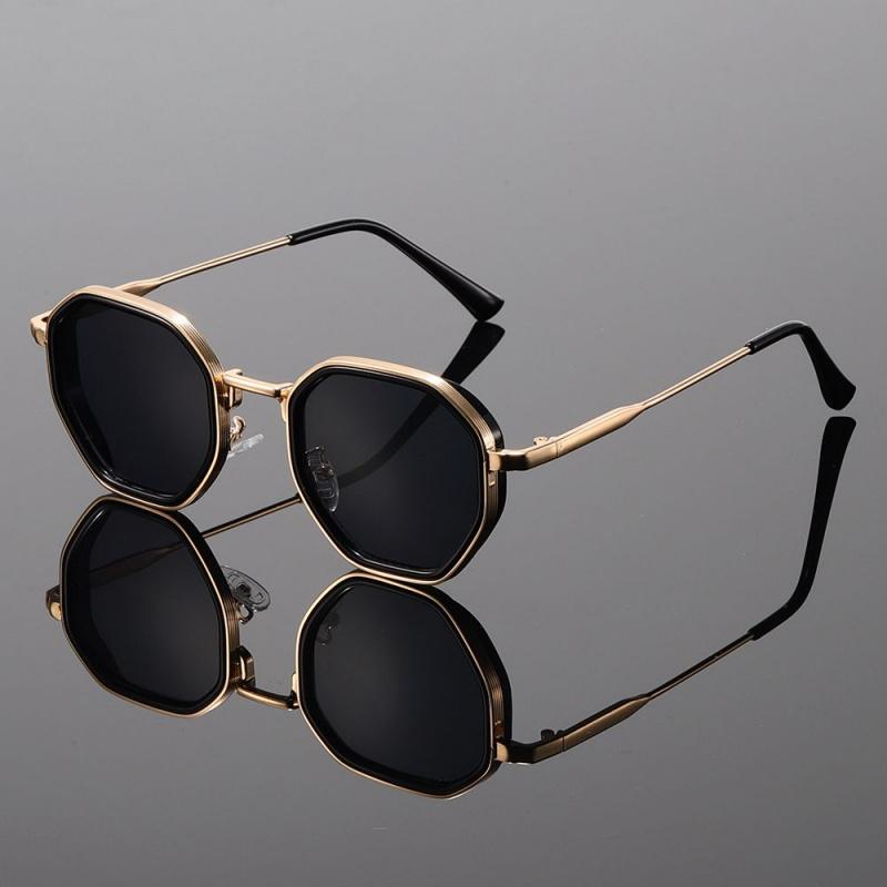 1 Pc, Futuristic Sense of Technology, Fashionable Round Frame Glasses with Comfortable Ear Flips, Fits the Face, Men's and Wome