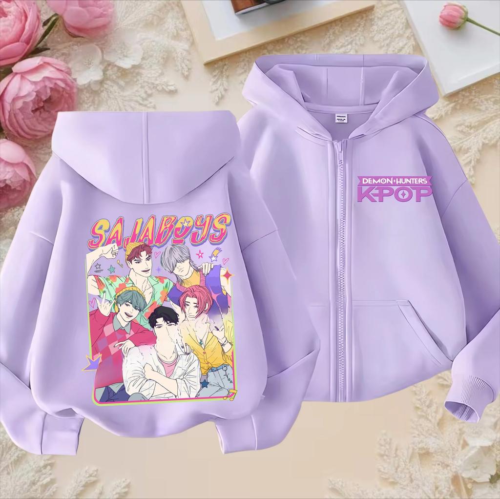 Hoodies Sweatshirts Girls Kids Girls Sweatshirt Zip Purple Hoodie Casual Top Hoodie Kids Clothing