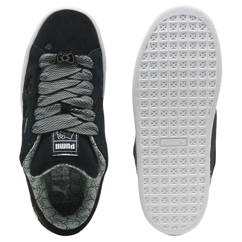 Hello Kitty x Puma Suede XL Baskets Noires pour Femmes Mousse Claire 402381-01