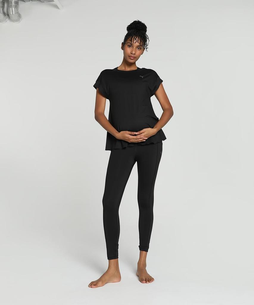 Puma MATERNITY STUDIO OVERSIZED SS Noir pour et Entraînement T-Shirt Femme (524857), Automne/Hiver 2024, (01), Salle de sport, Exercice, Sports,