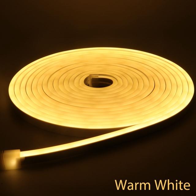 12V DIY 6mm Narrow Neon LED Light Strip 2835SMD 120LEDs/M IP67 Waterproof Soft Light Bar Shape DC12V Indoor & Outdoor Decoration