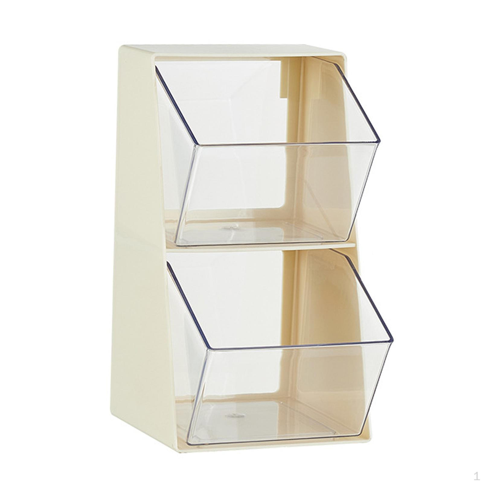 

Storage Box Kitchen Organisation Coffee Capsule Sorting Handy Tea Organizer for Countertop White