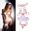 1 Set Women Hot Erotic Costumes Role Play Nurse Uniform Sexy Erotic Lingerie Underwear (Not Including Socks)