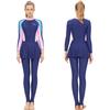 Costum de baie cu mânecă lungă pentru femei, acoperire completă, protecție împotriva erupțiilor cutanate, pentru surf, snorkeling, protecție UV, costum de scufundare