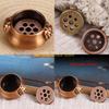 F26C Incense Holder for Stick Incense Burners 7 Holes Cone Incense Holder with Ash Catcher for Meditation Home Office Decor