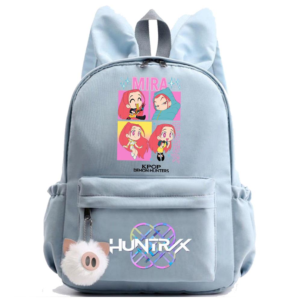 Anime K-Pop Printed Waterproof Backpack Student Teenager Bookbag for Boy Girl Bookbag Schoolbag Women Large Capacity Travel Bag Kid Gift Mochila