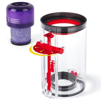 Verbesserter Kanisterersatz für Dyson V11 V15 SV14 SV15 SV22 Staubsauger-Staubbehälter mit HEPA-Filter