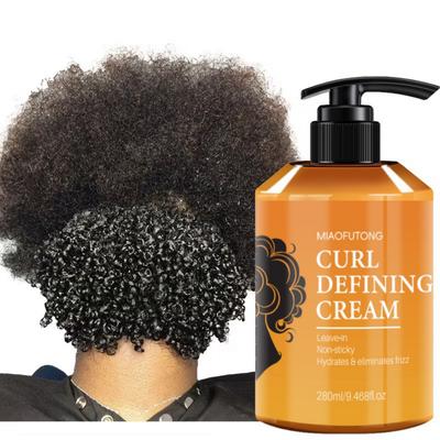 Curl Cream, Wave Fixing Elasticity Cream, Dance Hair Volume Moisturizing Styling Essence, 280ml