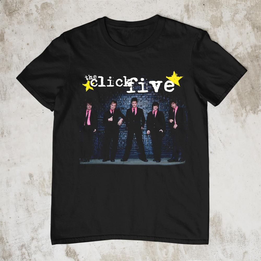 The Click Five - Catch Your Wave Short Sleeve Black All Size T-Shirt Unisex T-Shirt XXXL