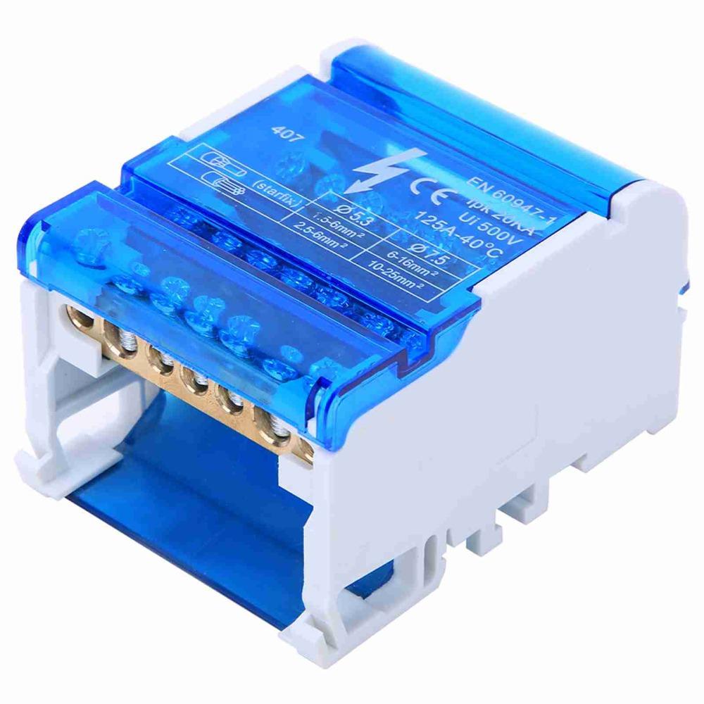 407 Din Rail Terminal Block Distribution Box 4-Level Terminal Block Junction Box  Power Management