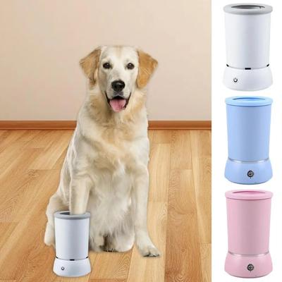 Limpador Automático de Patas de Cachorro Elétrico Inteligente Animal de Estimação Rápido Gato Limpador Portátil Cão Copo Pata Pata Baixo Ruído Limpador Q5Y0